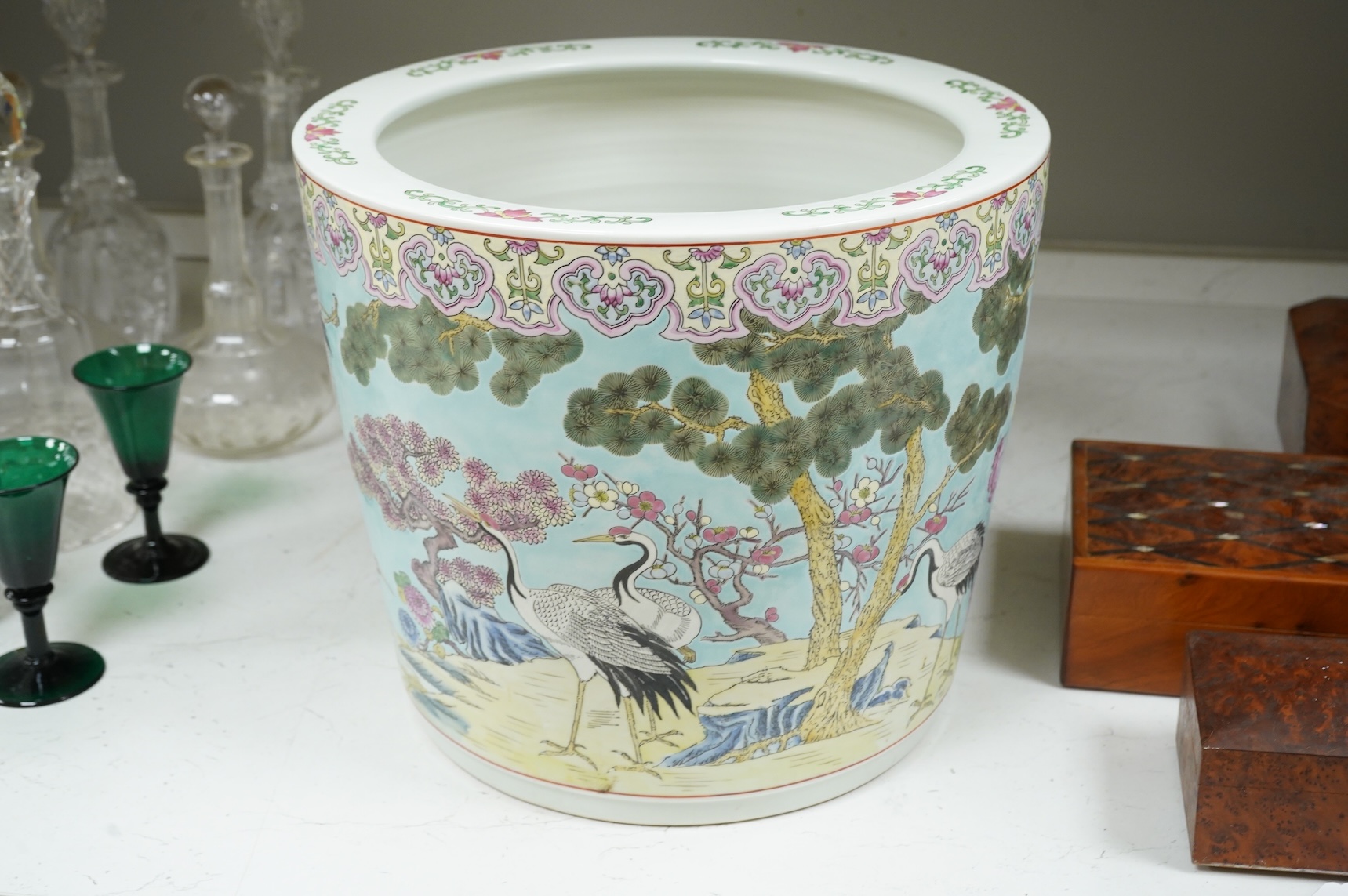 A Chinese famille rose planter, 32cm